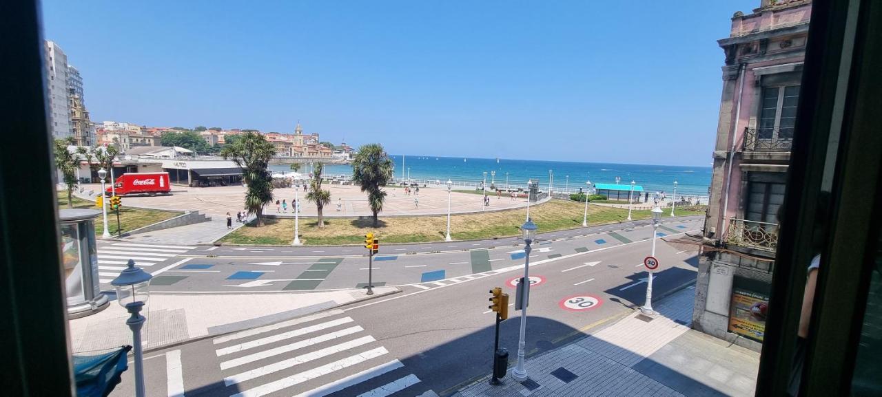 希洪Apartamento La Escalerona Con Vistas Al Mar公寓 外观 照片